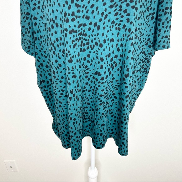 TORRID Herritage Womens Green Dotted V-Neck Short Sleeve T-Shirt Plus Size 3/ 3X - Picture 3 of 10